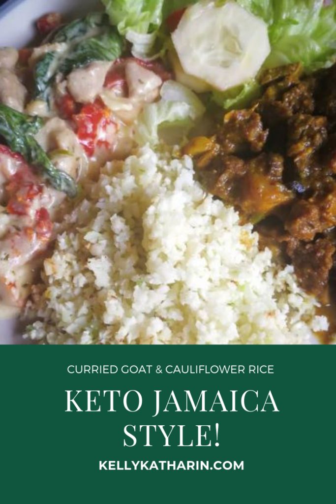 Keto Jamaica Style: curried goat and cauliflower rice