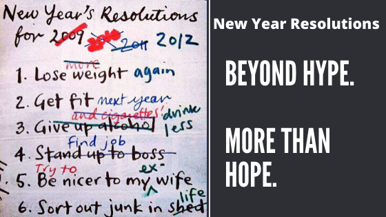 New Year Resolutions: Beyond Hype, More than Hope