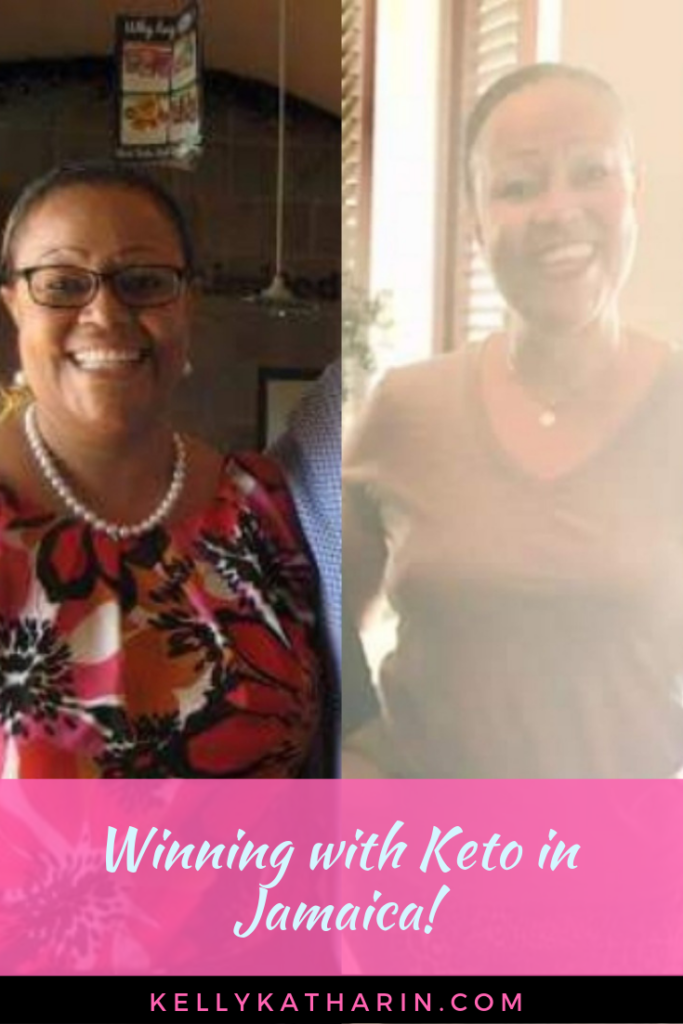 Weight loss transformation on keto in Jamaica