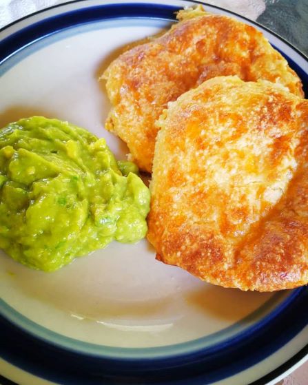 Fat Head Dough Rolls with Homemade Guacamole