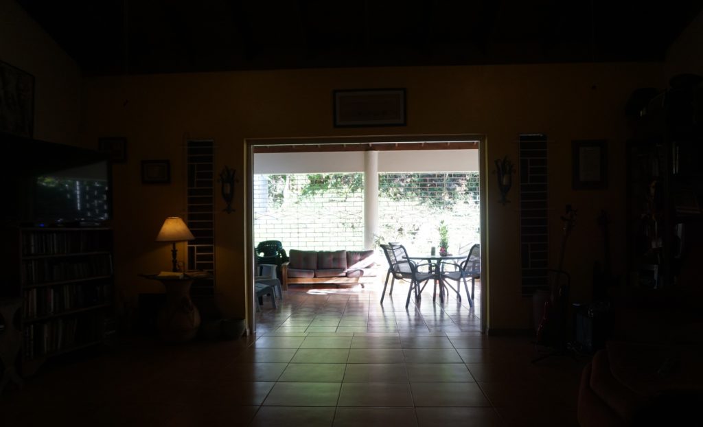 Living room opening out on to the veranda