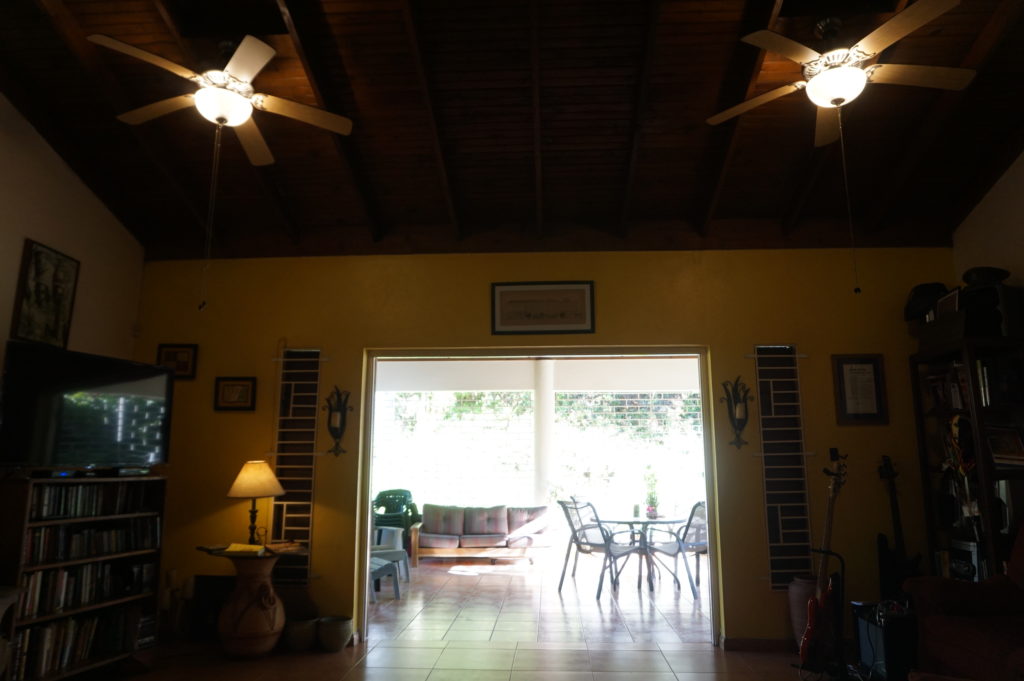 Living room opening on to the verandah