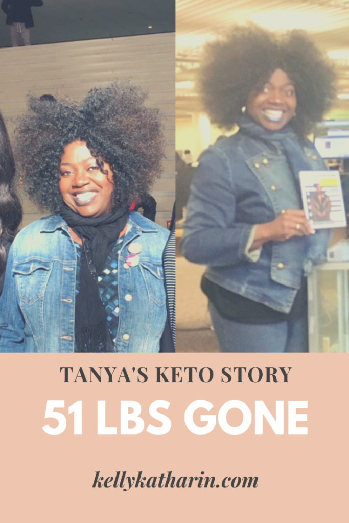 Weight loss transformation on keto