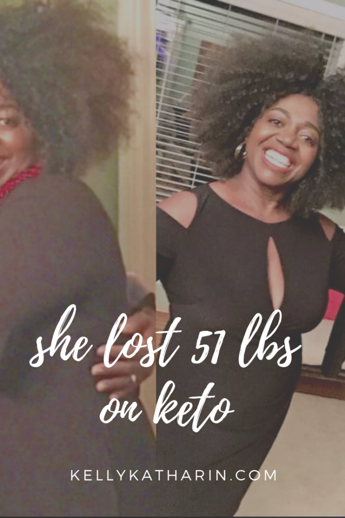 Weight loss transformation on keto