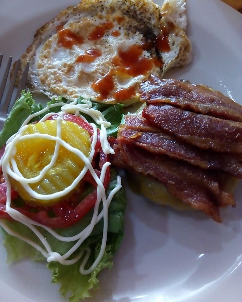 Keto meal from Rituals coffee shop in Kingston Jamaica
