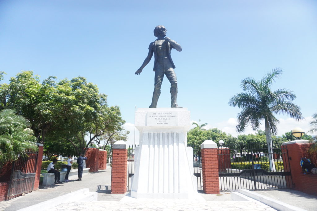 North Gate of the St William Grant Park, Downtown Kingston.