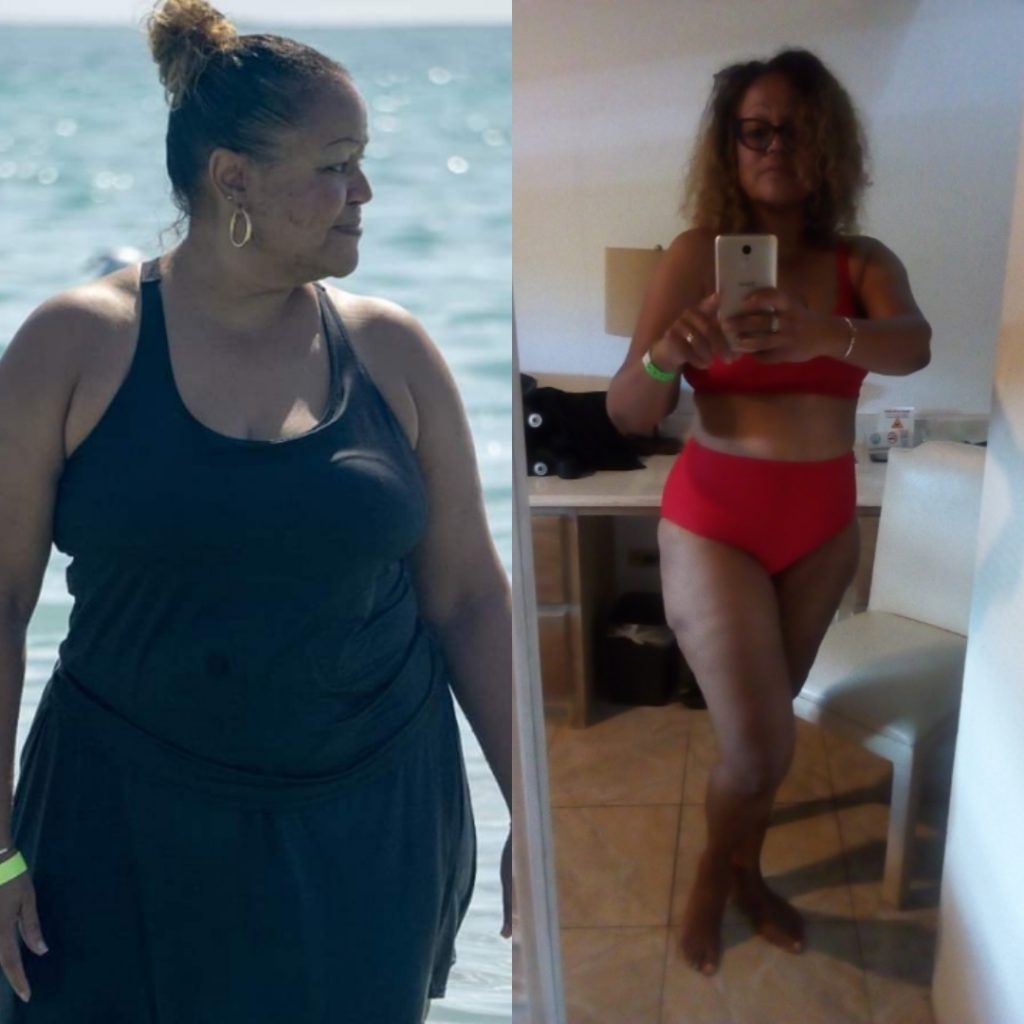 Weight loss transformation on keto Caribbean style 