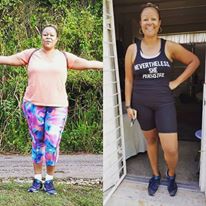 Before and after weight loss transformation on keto