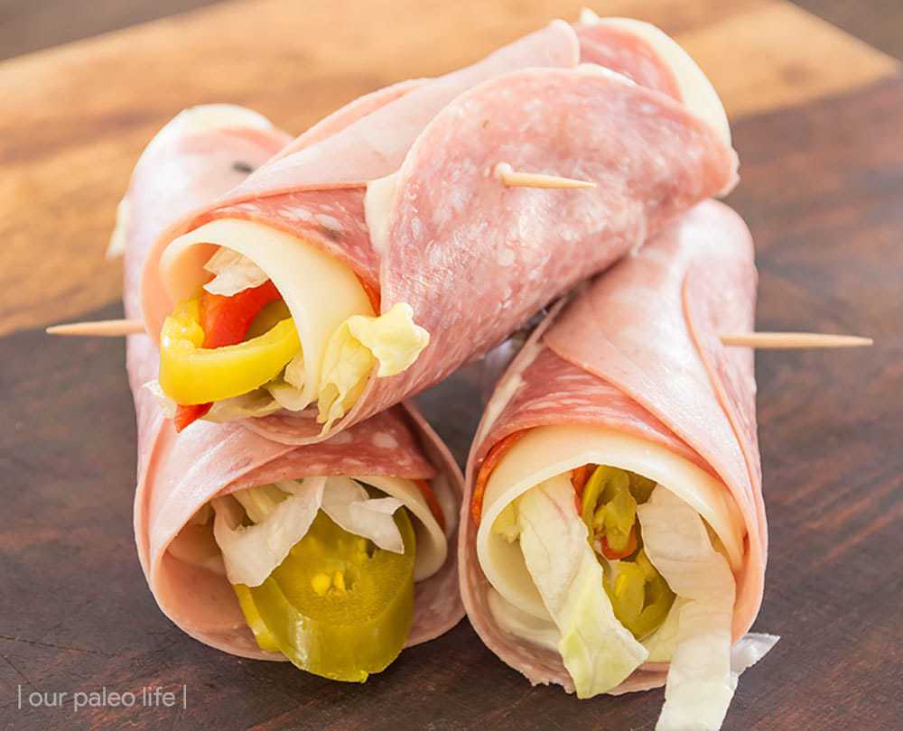 Deli Meat Roll Ups Courtesy Our Paleo Life