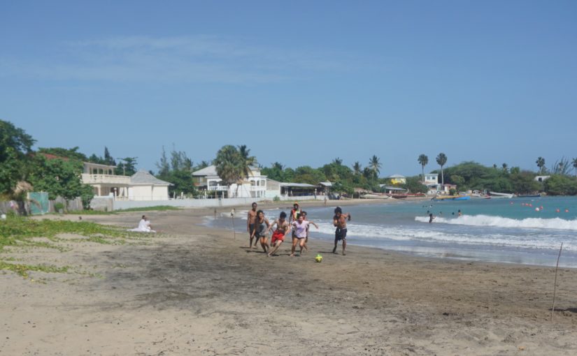 Football on Treasure Beach, Jamaica