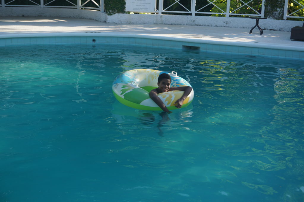 16 yo boy in swimming pool 