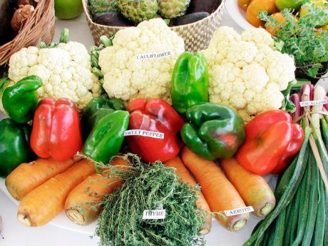 Fresh local vegetables