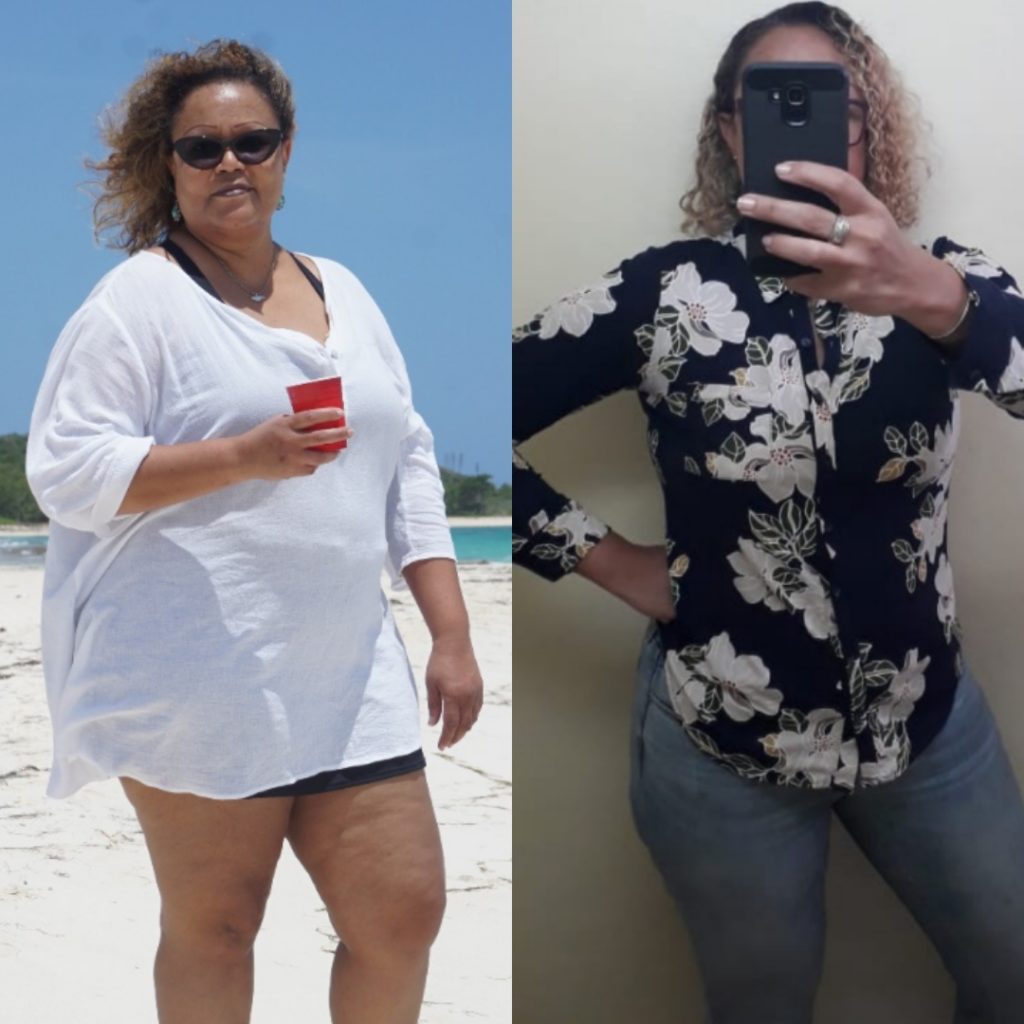 Weight loss transformation on keto