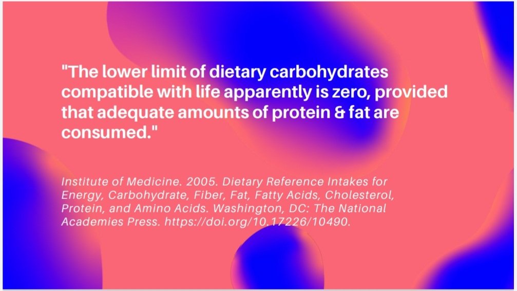 Carbohydrates are NON-ESSENTIAL if you eat enough protein and fats!