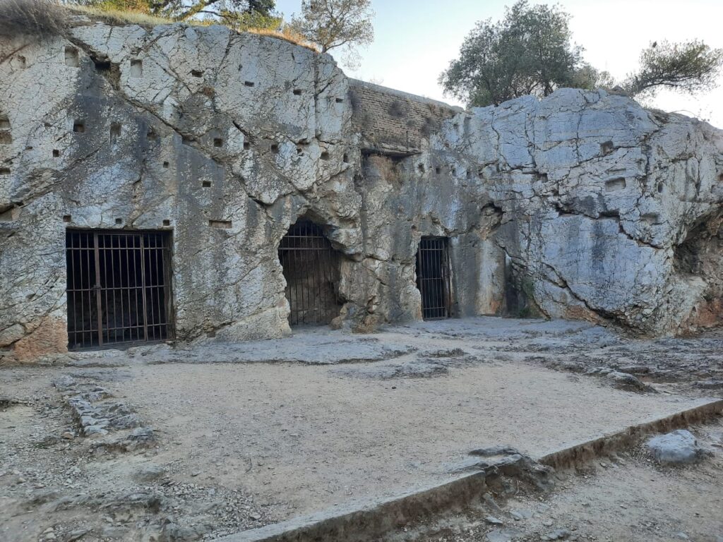 Socrates prison at the base of the Hill of the Muses