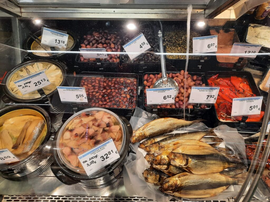 Inside a Greek Supermarket