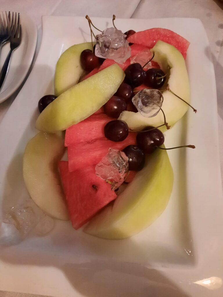 We enjoyed fresh fruit that was in season!